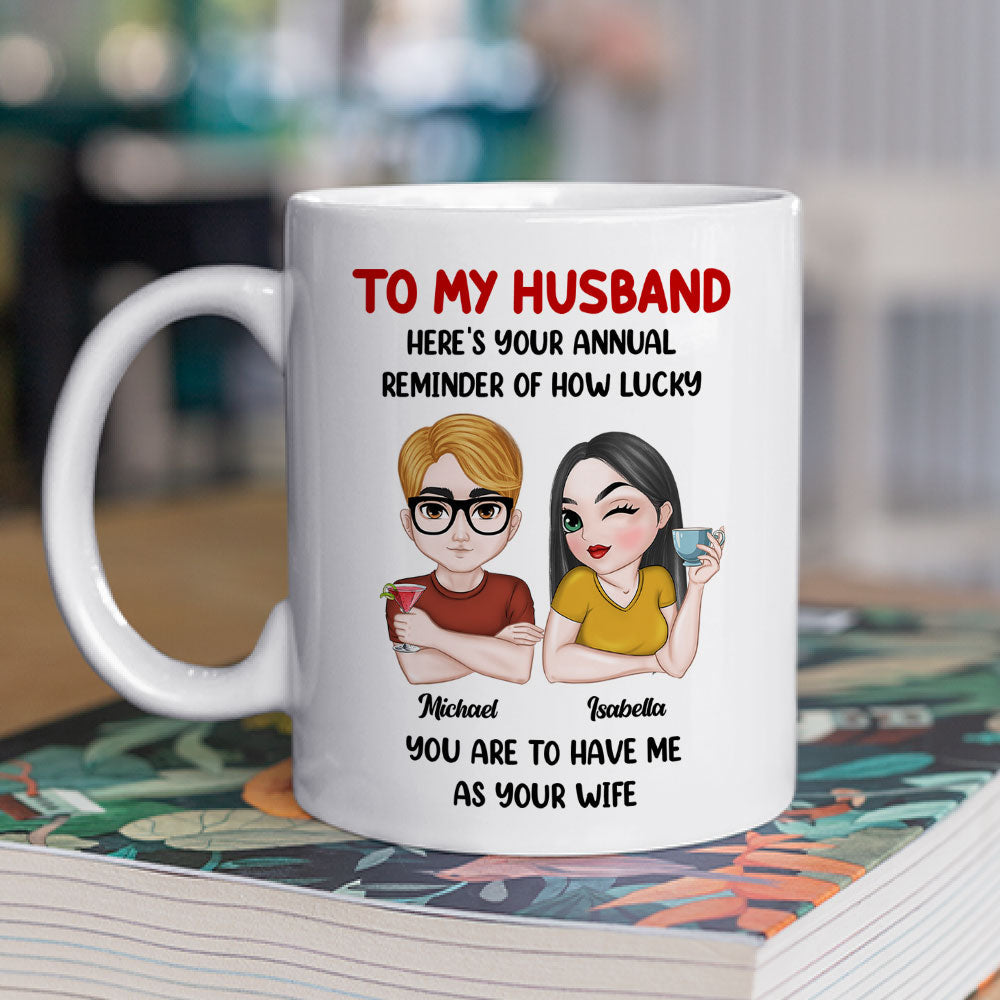 Custom Anniversary Keepsake Gifts For Couple • Your Annual Reminder - Personalized Coffee Mug