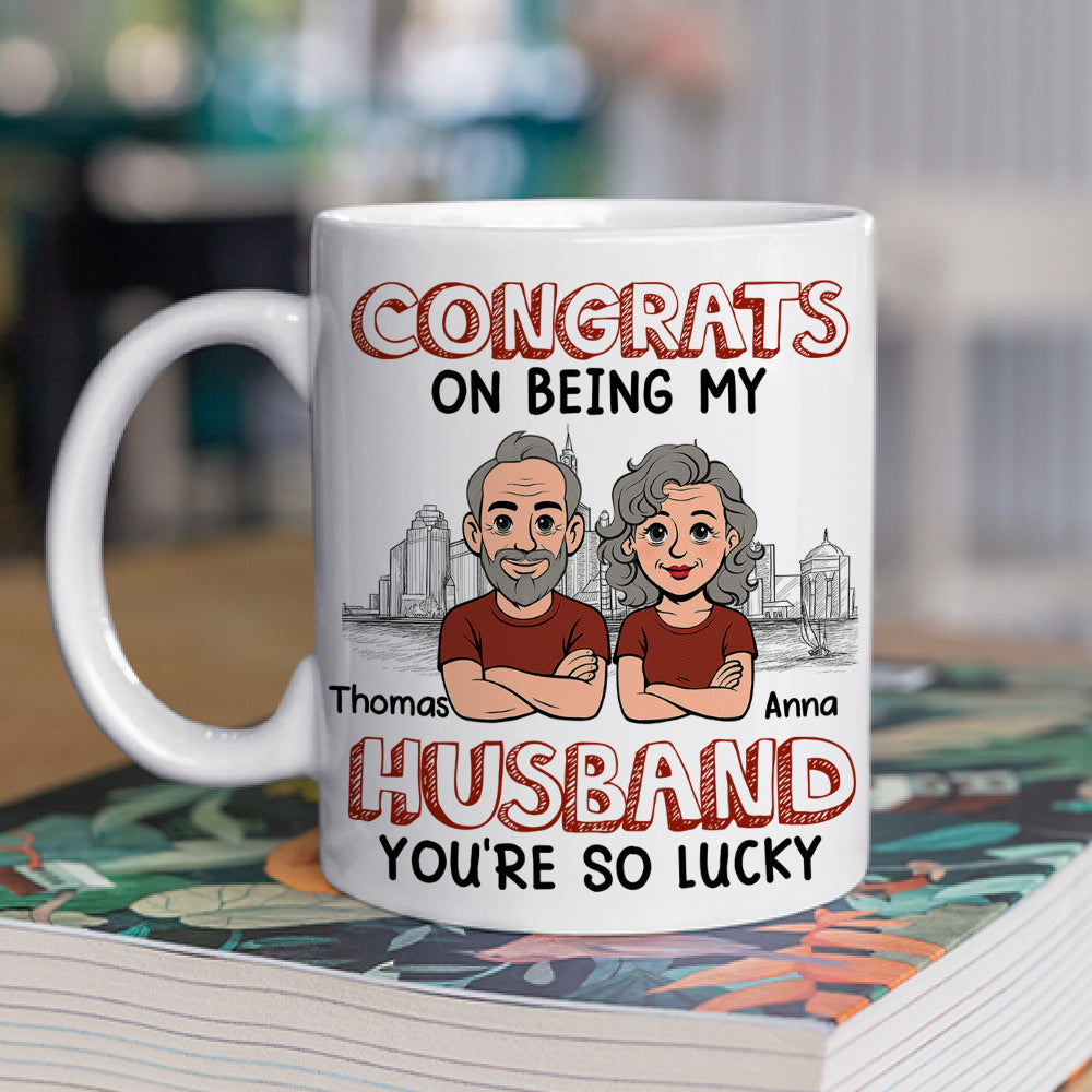 Custom Anniversary Keepsake Gifts For Couple • Being My Hubby - Personalized Coffee Mug
