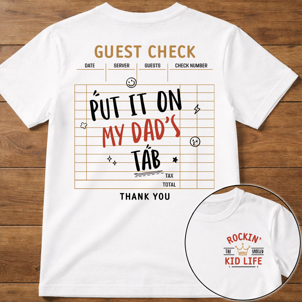 Custom Christmas & Birthday Keepsake Gift • Shopping Sponsored By Dad - Personalized Shirt