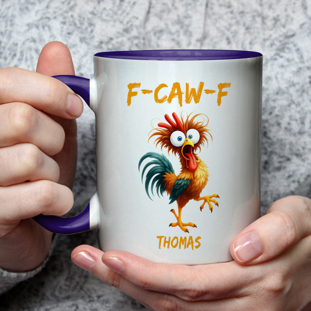 Custom Best Friend, Christmas & Birthday Friendship Keepsake Gift • FCAWF Chicken Humor - Personalized Accent Mug
