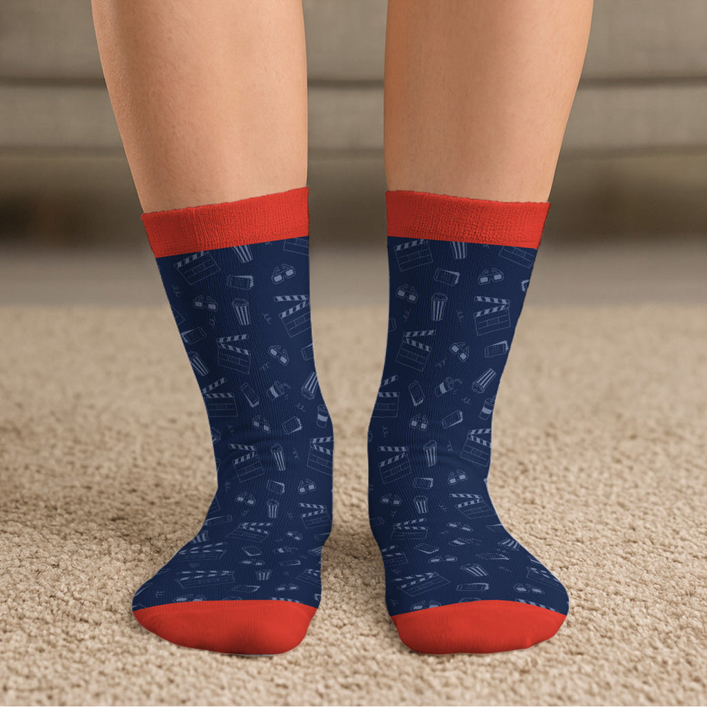 Custom Unique Footwear, Christmas Birthday Gift For Him & Her • Just One More Episode - Personalized Crew Socks