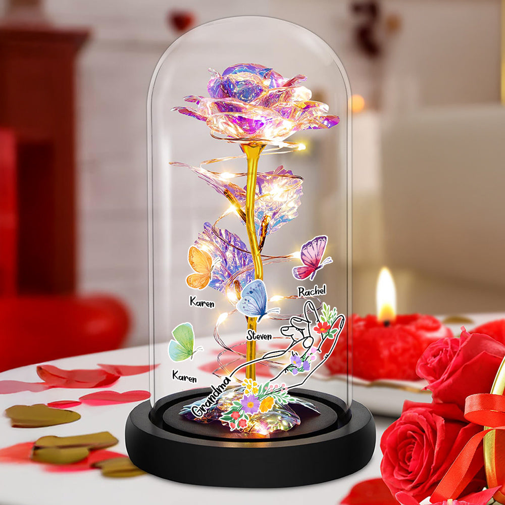 Garden Of Love - Personalized Sparkly Rose