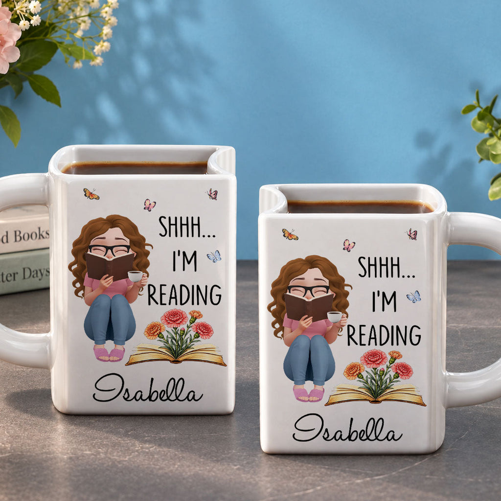 Custom Best Friend, Christmas & Birthday Friendship Keepsake Gift • Do Not - Personalized Book Shaped Mug