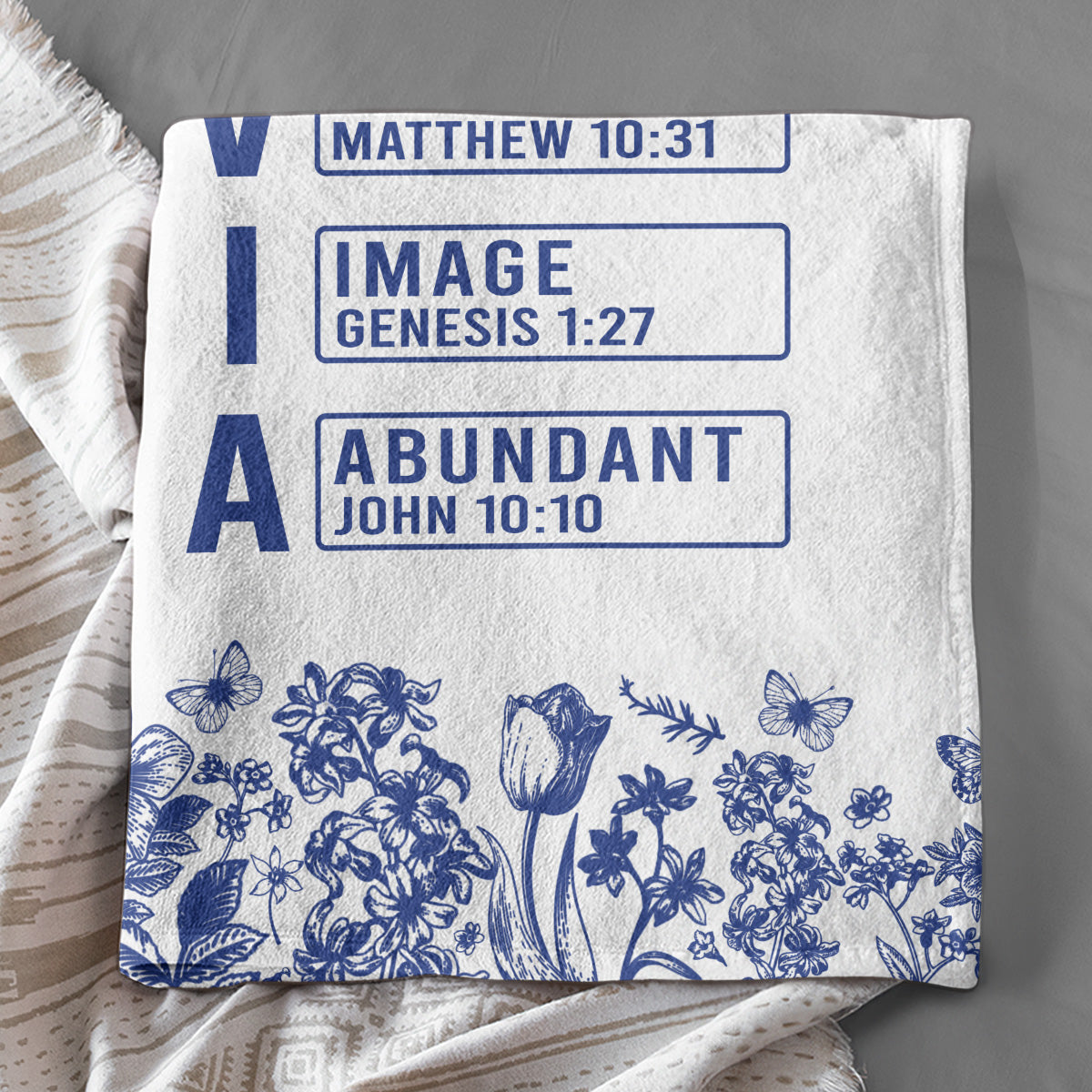 God Says You Are - Personalized Fleece Blanket