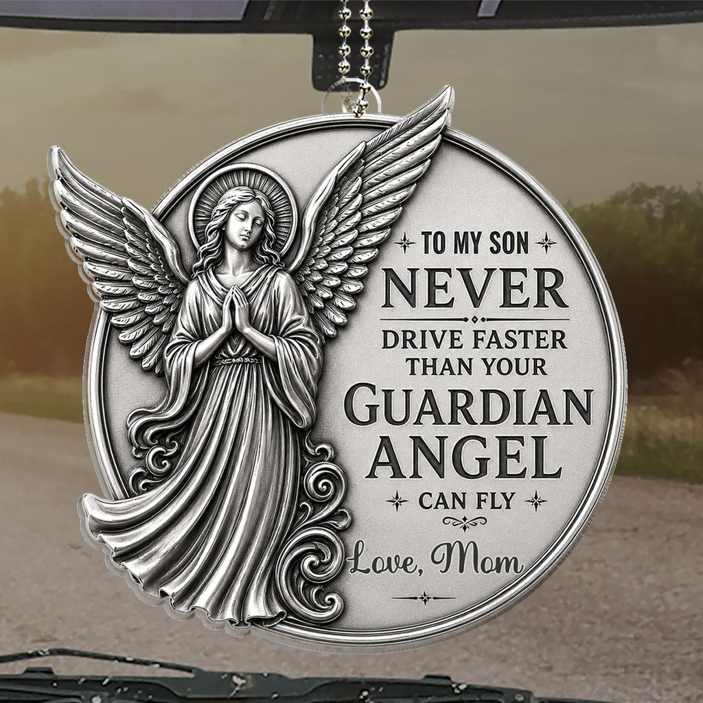 Protected By Love And Grace - Personalized Car Ornament