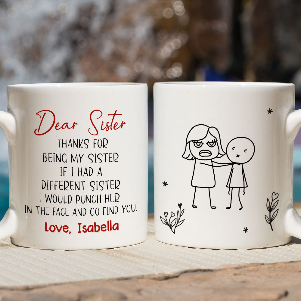 Custom Christmas & Birthday Gift for Brother & Sister • Stop Being Friend - Personalized Coffee Mug