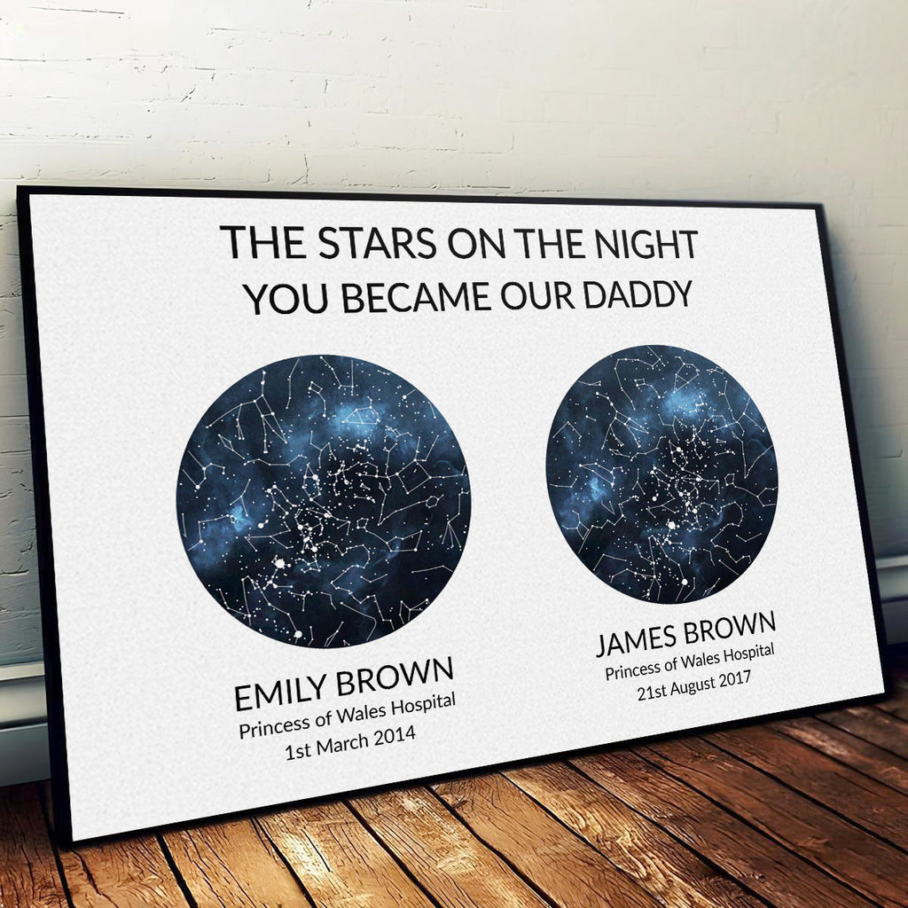 The Night You Became Daddy - Personalized Poster