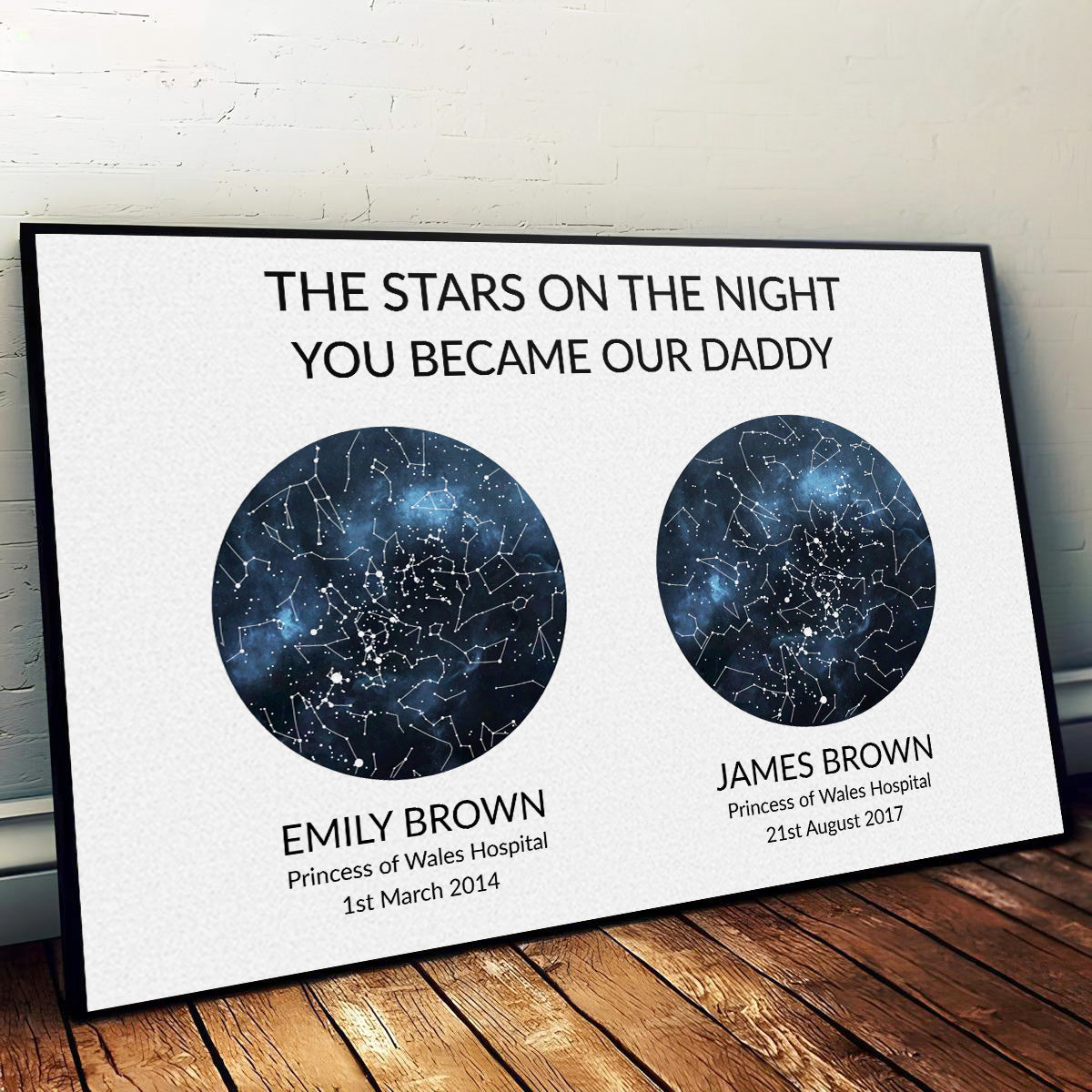 The Night You Became Daddy - Personalized Poster