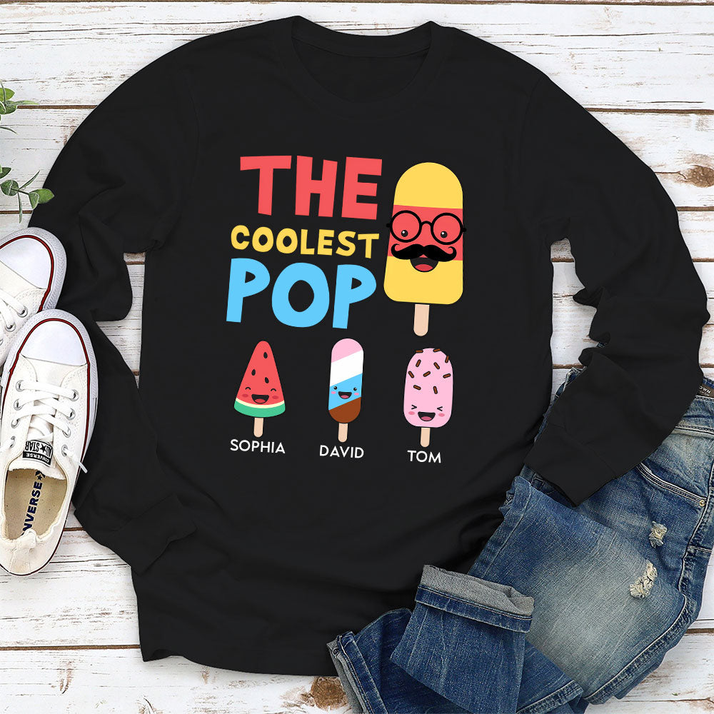Custom Christmas & Birthday Gift for Grandpa • The Coolest Pop - Personalized Shirt