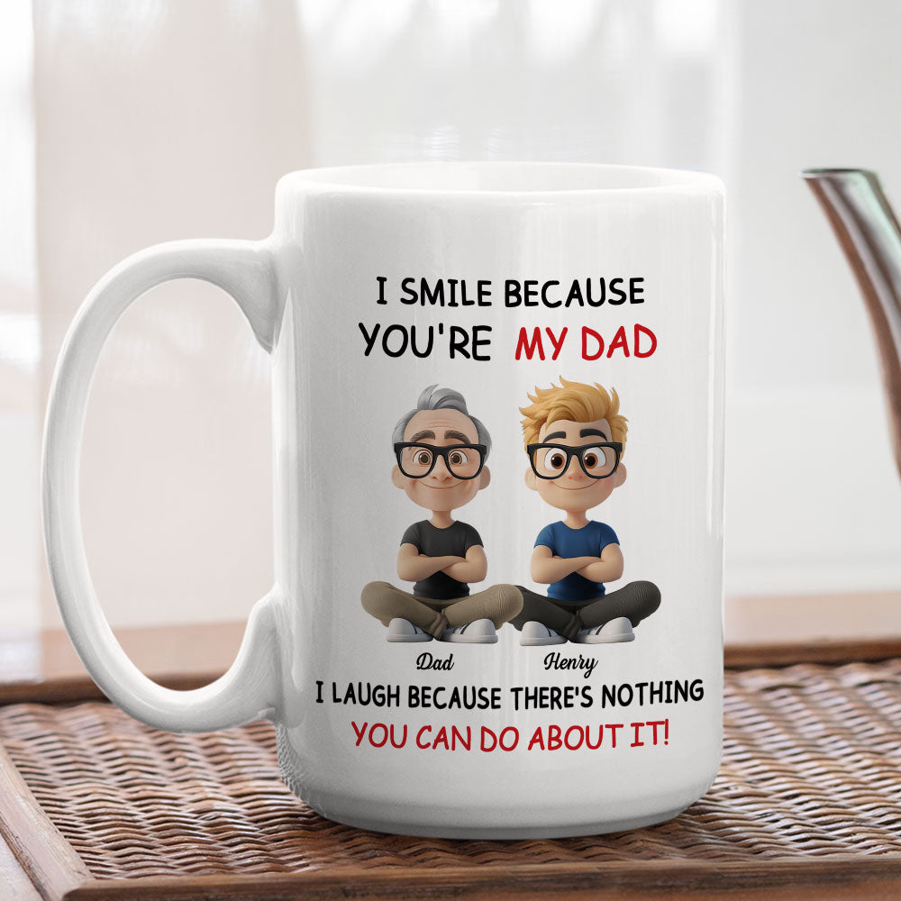 Custom Christmas & Birthday Gift for Dad • For Daddy - Personalized Coffee Mug