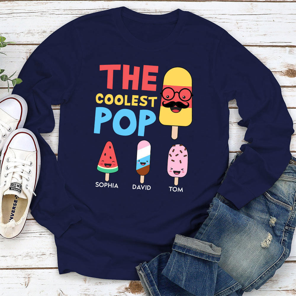 Custom Christmas & Birthday Gift for Grandpa • The Coolest Pop - Personalized Shirt