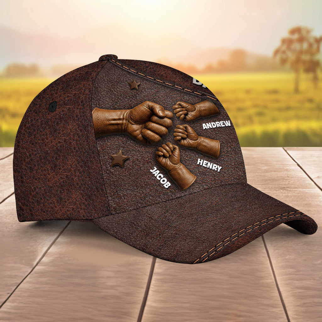 Best Dad Ever Hands - Personalized Classic Cap