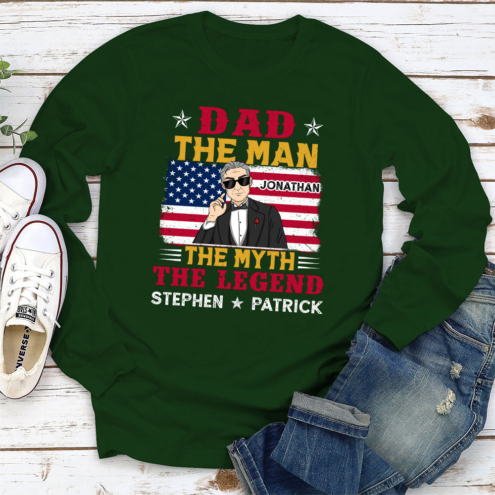 Custom Christmas & Birthday Gift for Dad, Grandpa • Dad You Are The Legend - Personalized Shirt