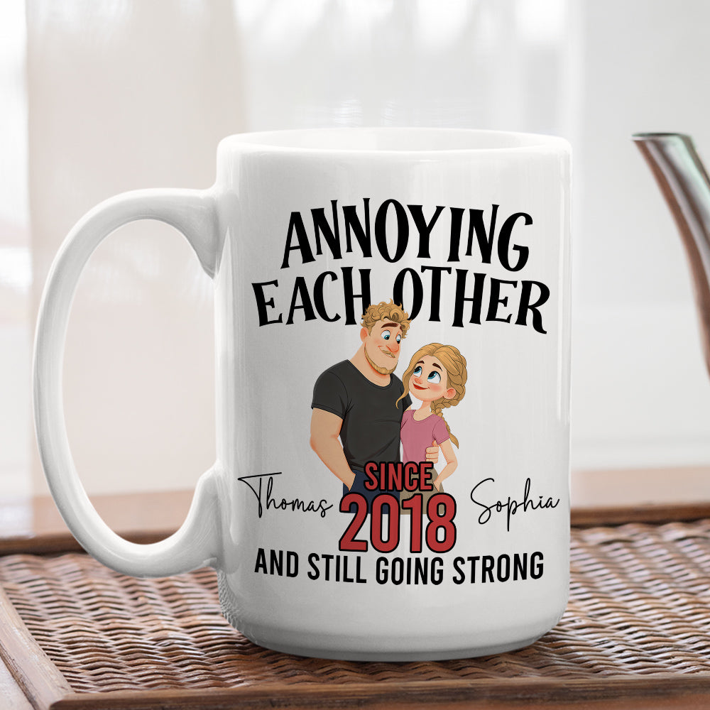 Custom Anniversary Keepsake Gifts For Couple • Since That Day - Personalized Coffee Mug
