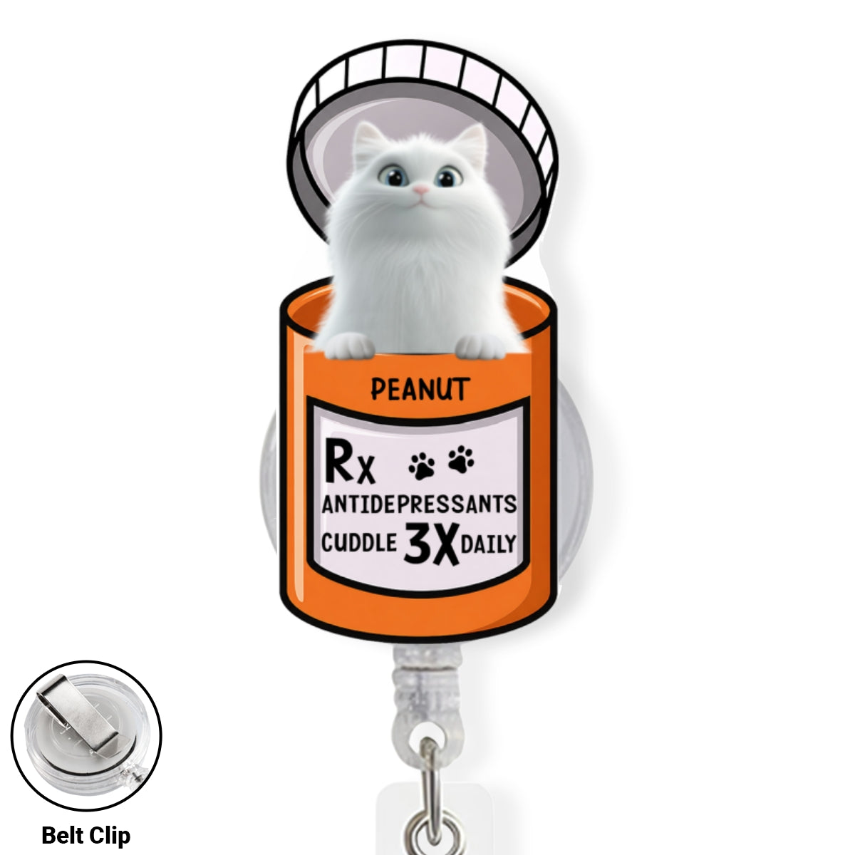 Custom Nurse ID Holder, Christmas Birthday Gifts for Healthcare Workers • My Favorite Tiny Therapists Ever - Personalized Acrylic Badge Reel