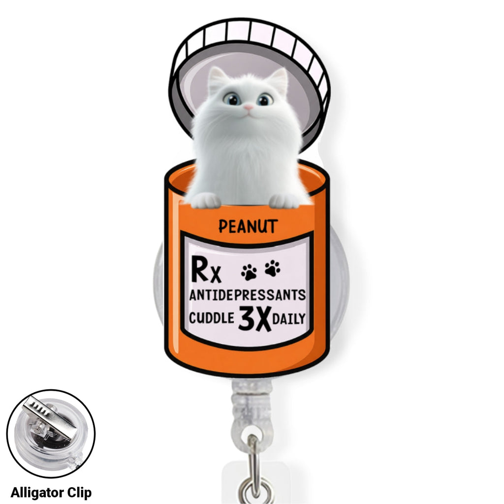 Custom Nurse ID Holder, Christmas Birthday Gifts for Healthcare Workers • My Favorite Tiny Therapists Ever - Personalized Acrylic Badge Reel