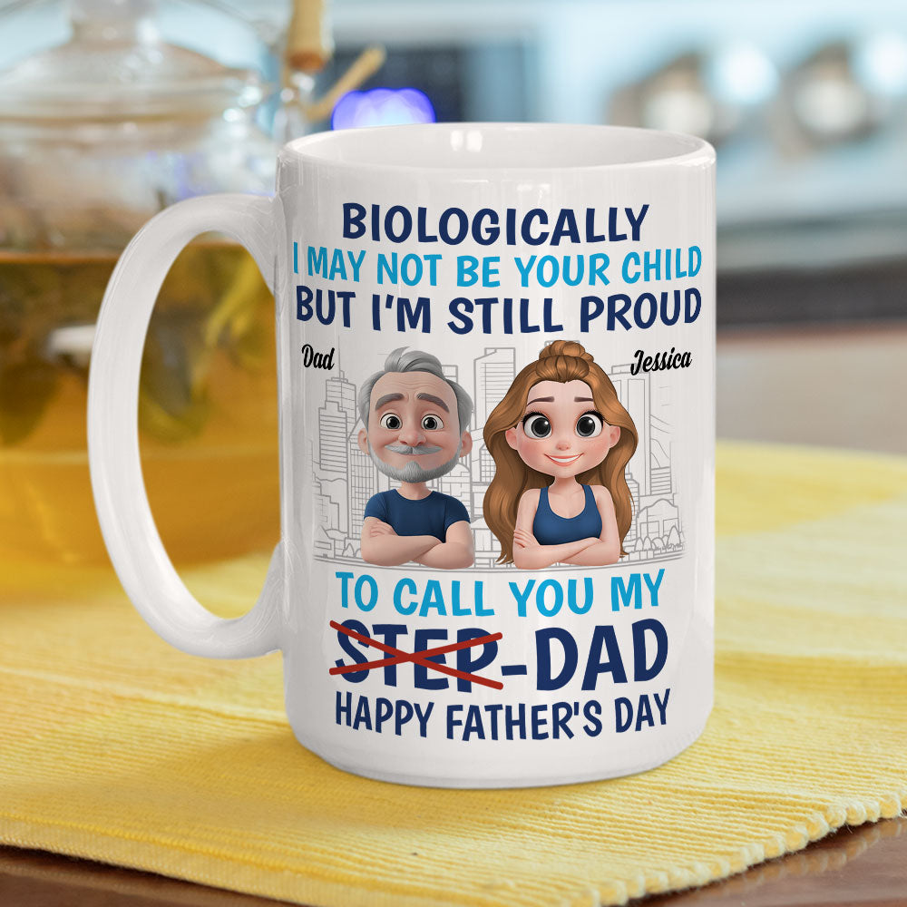 Custom Christmas & Birthday Keepsake Gift • Thanks For Being My Dad - Personalized Coffee Mug