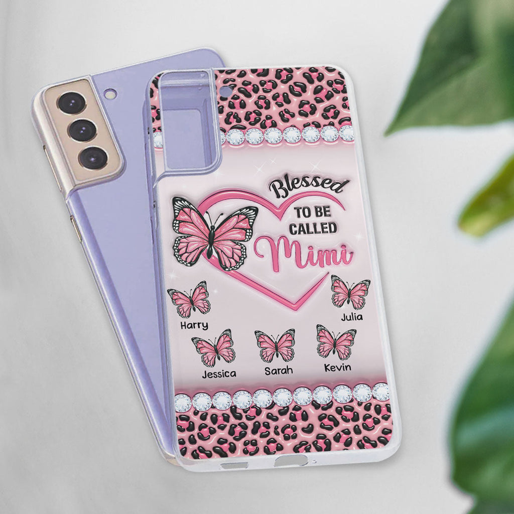 Blessed To Be Called Nana - Personalized 3D Inflated Effect Phone Case