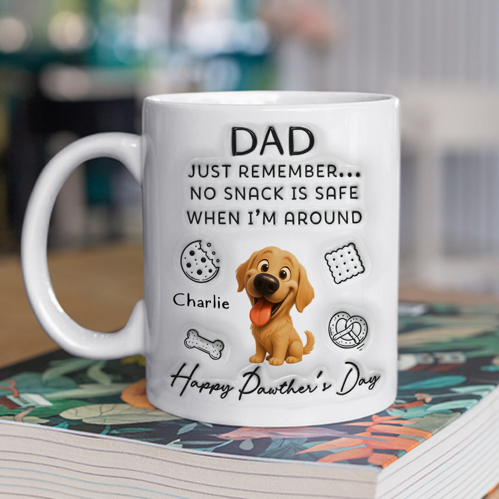 Custom Christmas & Birthday Keepsake Gift • The Snack Is Not Safe - Personalized 3D Inflated Effect Mug