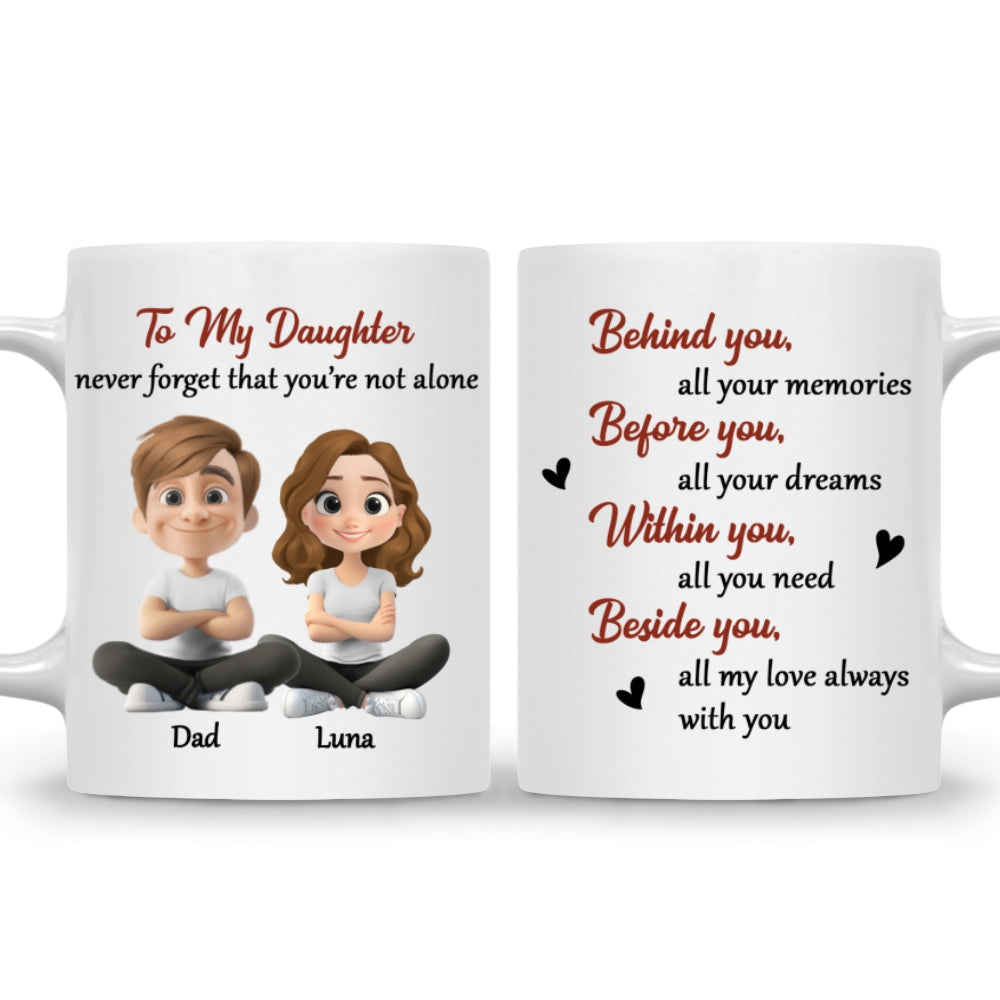 Custom Father's Day Gift For Son • Never Forget That I Am Here - Personalized Coffee Mug