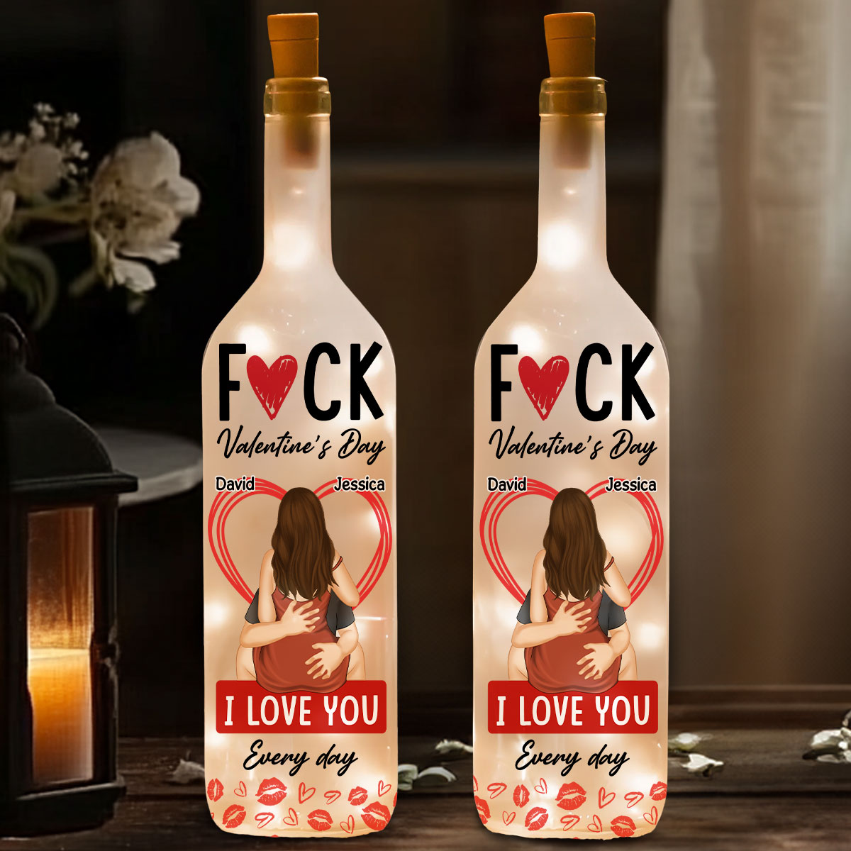 My Love Every Single Day - Personalized Bottle Lamp