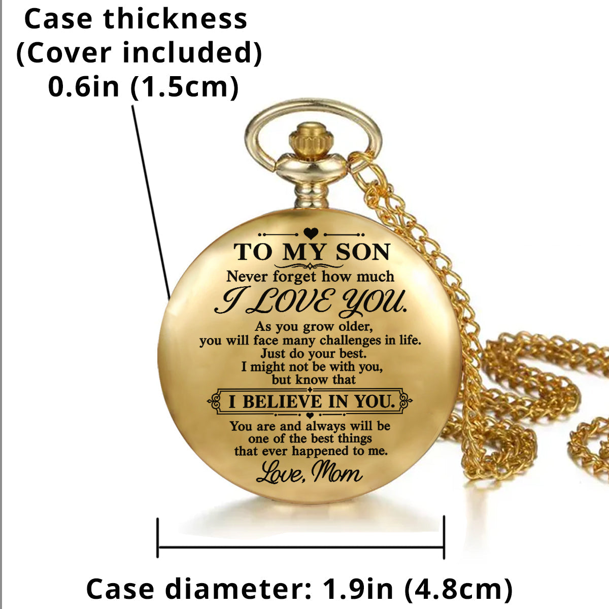 Do Your Best - Personalized Print Pocket Watch