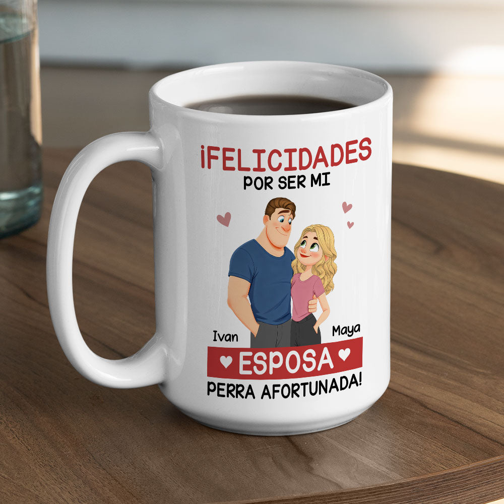 Custom Anniversary Keepsake Gifts For Couple • El amor eres tú - Taza de café personalizada