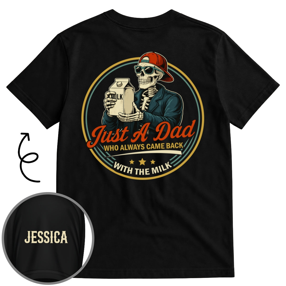 Custom Father's Day, Special Gift for Dad & Grandpa • Dad Joke - Personalized Shirt With Design On Sleeve