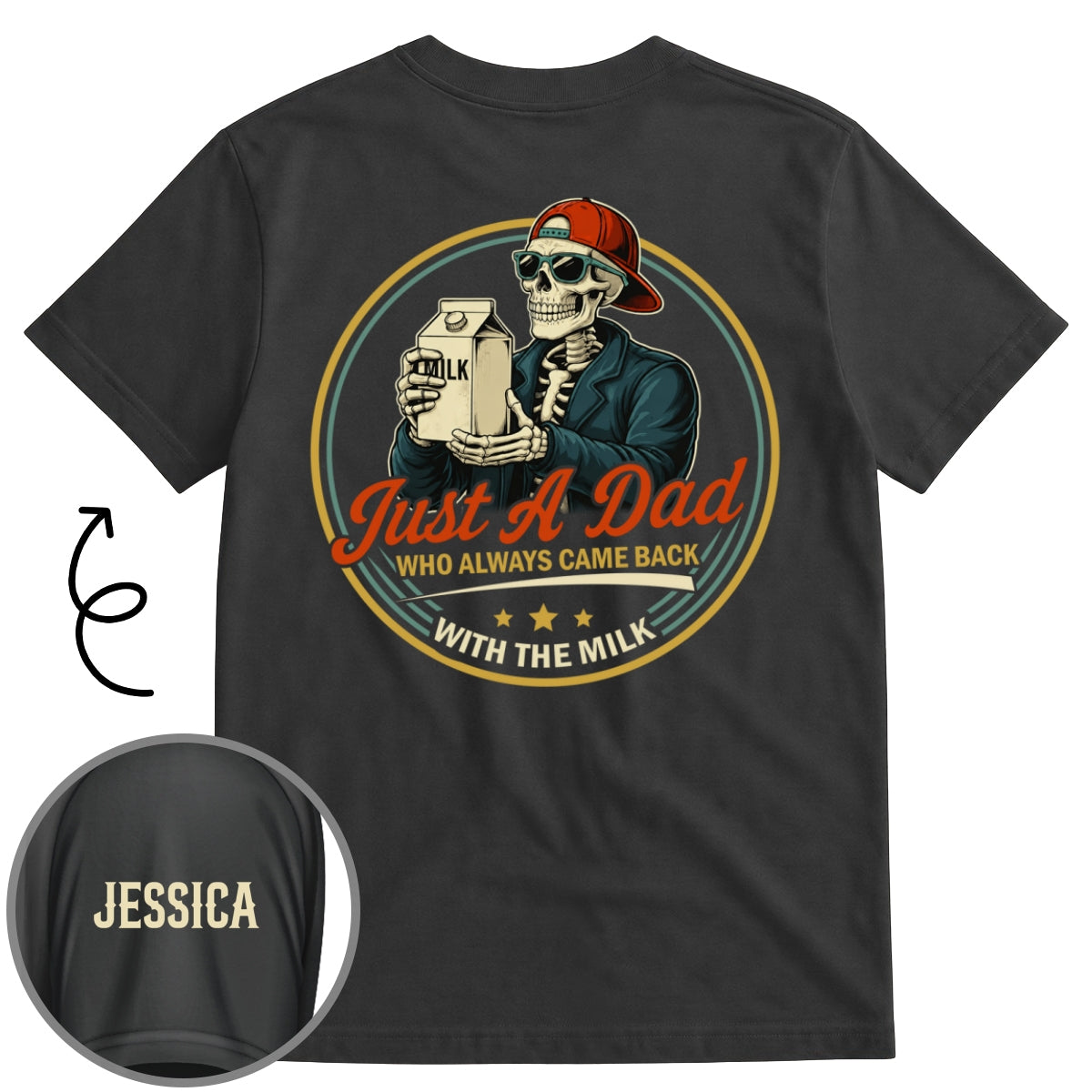 Custom Father's Day, Special Gift for Dad & Grandpa • Dad Joke - Personalized Shirt With Design On Sleeve