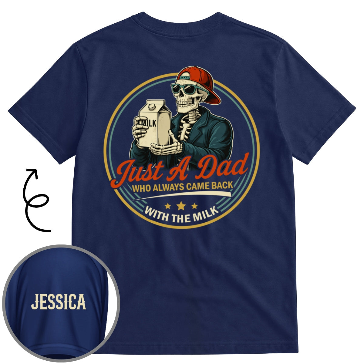 Custom Father's Day, Special Gift for Dad & Grandpa • Dad Joke - Personalized Shirt With Design On Sleeve