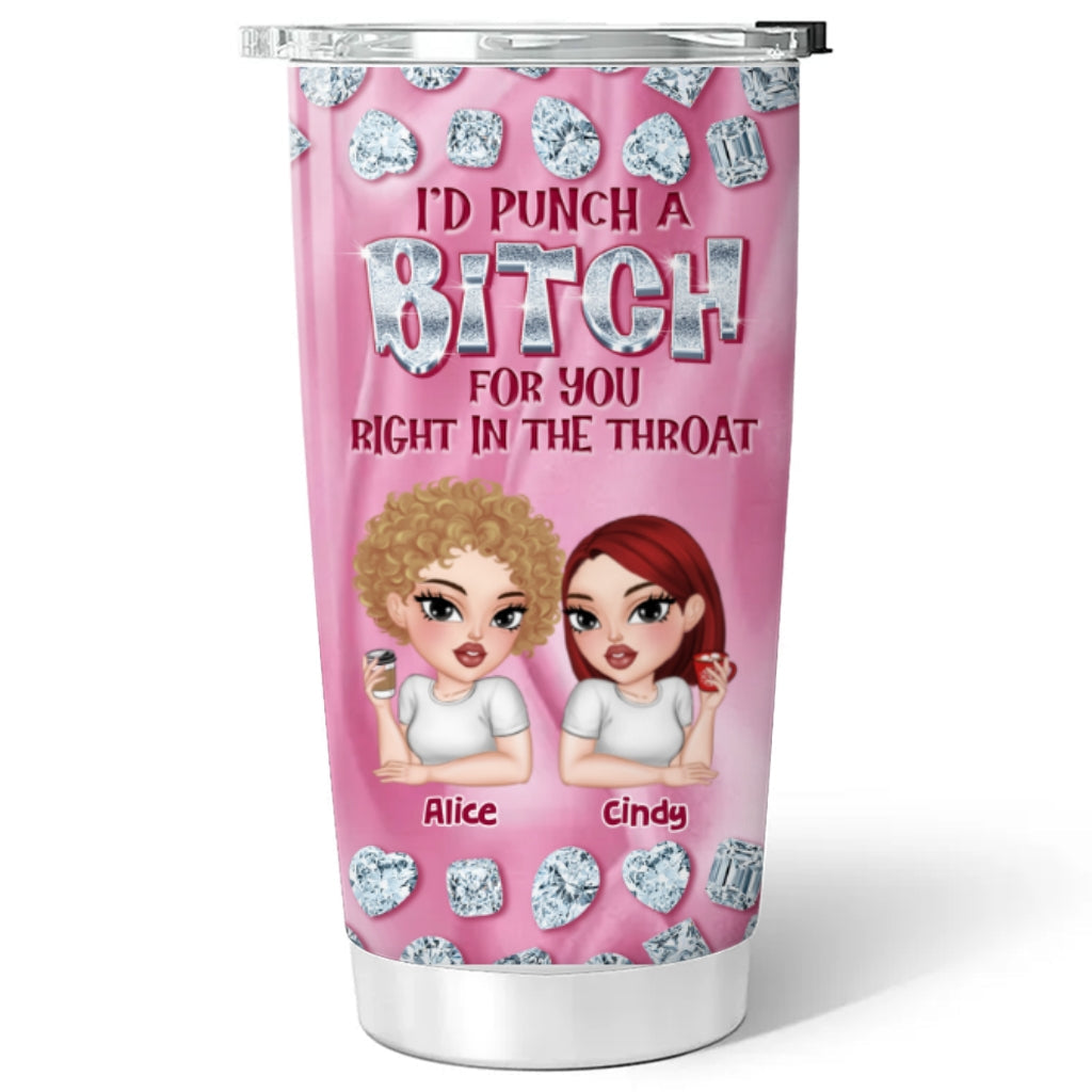Custom Christmas Birthday Gifts For Best Friend • Besties Forever Gemstones - Personalized Tumbler