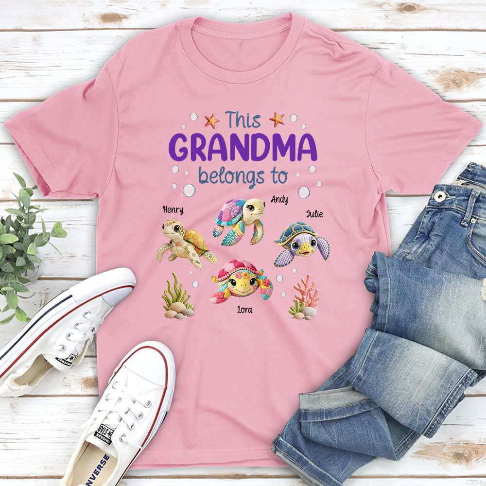 Custom Mother's Day Gift for Mom & Grandma • Little Turtle Of Nana - Personalized Shirt