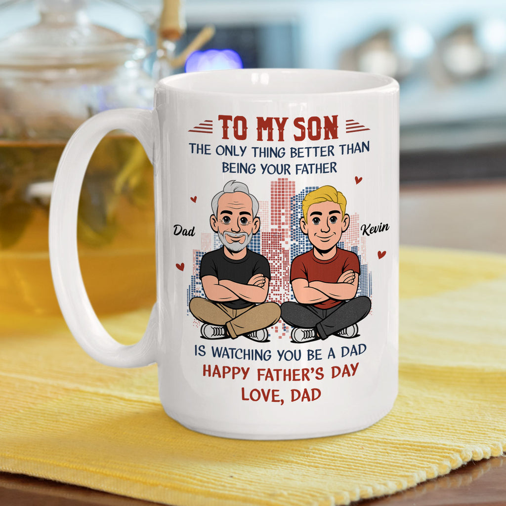 Custom Father's Day Gift For Son • You Became Amazing Father - Personalized Coffee Mug