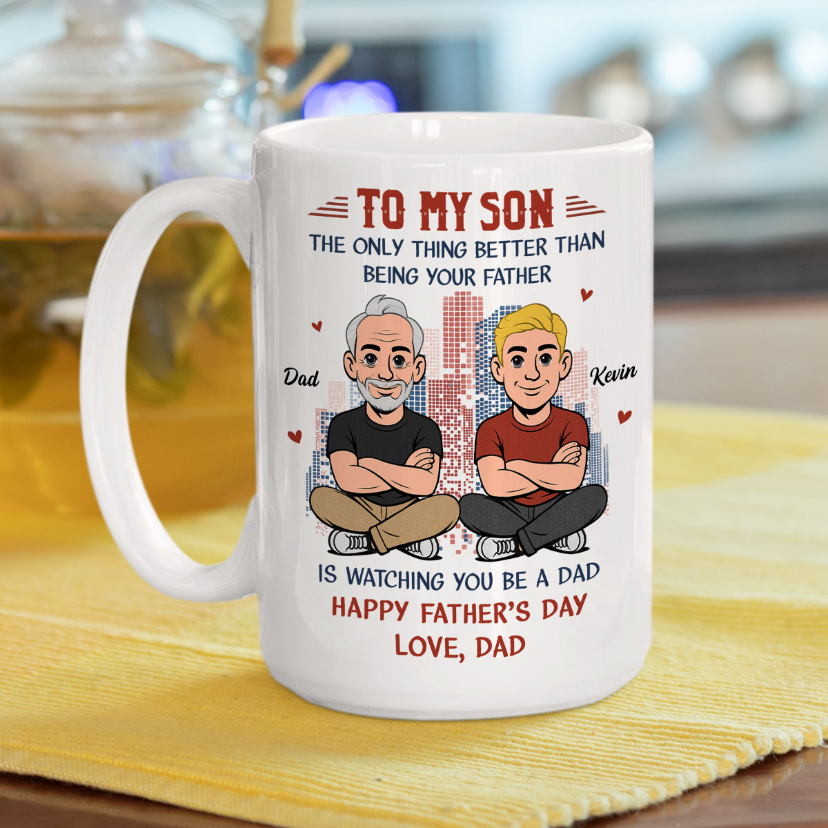 Custom Father's Day Gift For Son • You Became Amazing Father - Personalized Coffee Mug