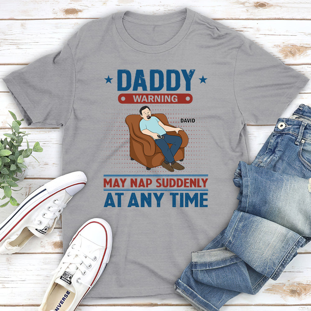 Custom Father's Day, Special Gift for Dad & Grandpa • Nap At Anytime - Personalized Shirt
