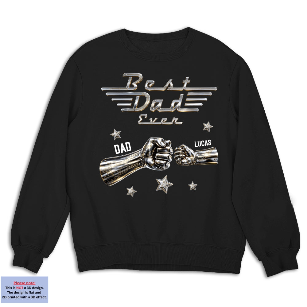 Custom Christmas Anniversary Keepsake Gifts For Husband • Best Dad Ever Classic - Personalized Shirt