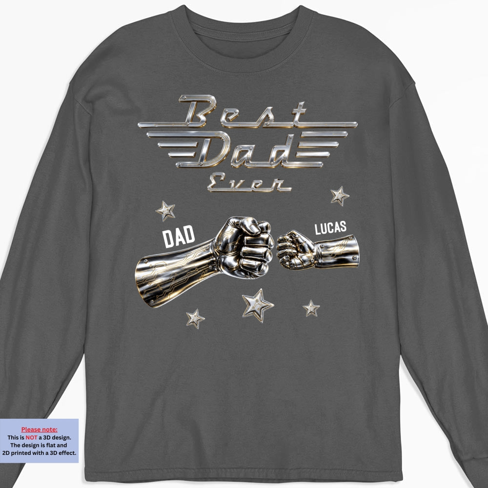 Custom Christmas Anniversary Keepsake Gifts For Husband • Best Dad Ever Classic - Personalized Shirt