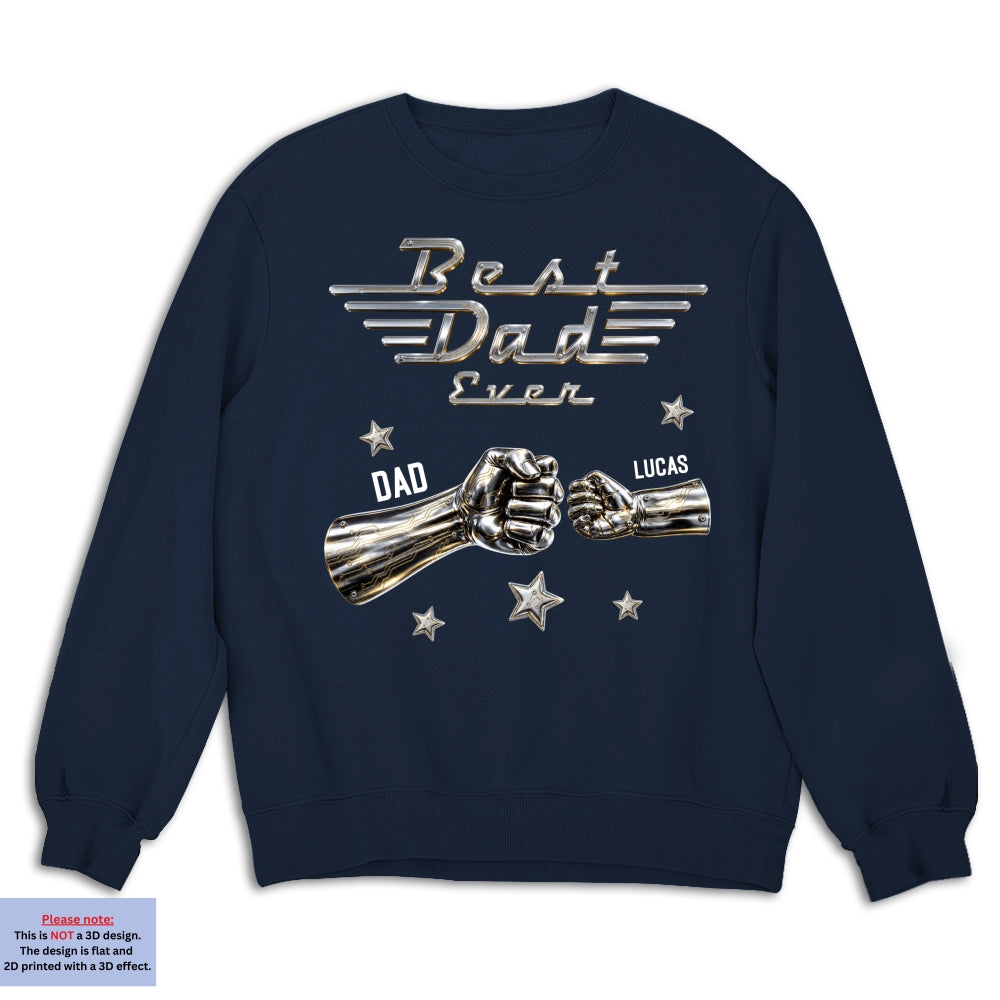 Custom Christmas Anniversary Keepsake Gifts For Husband • Best Dad Ever Classic - Personalized Shirt