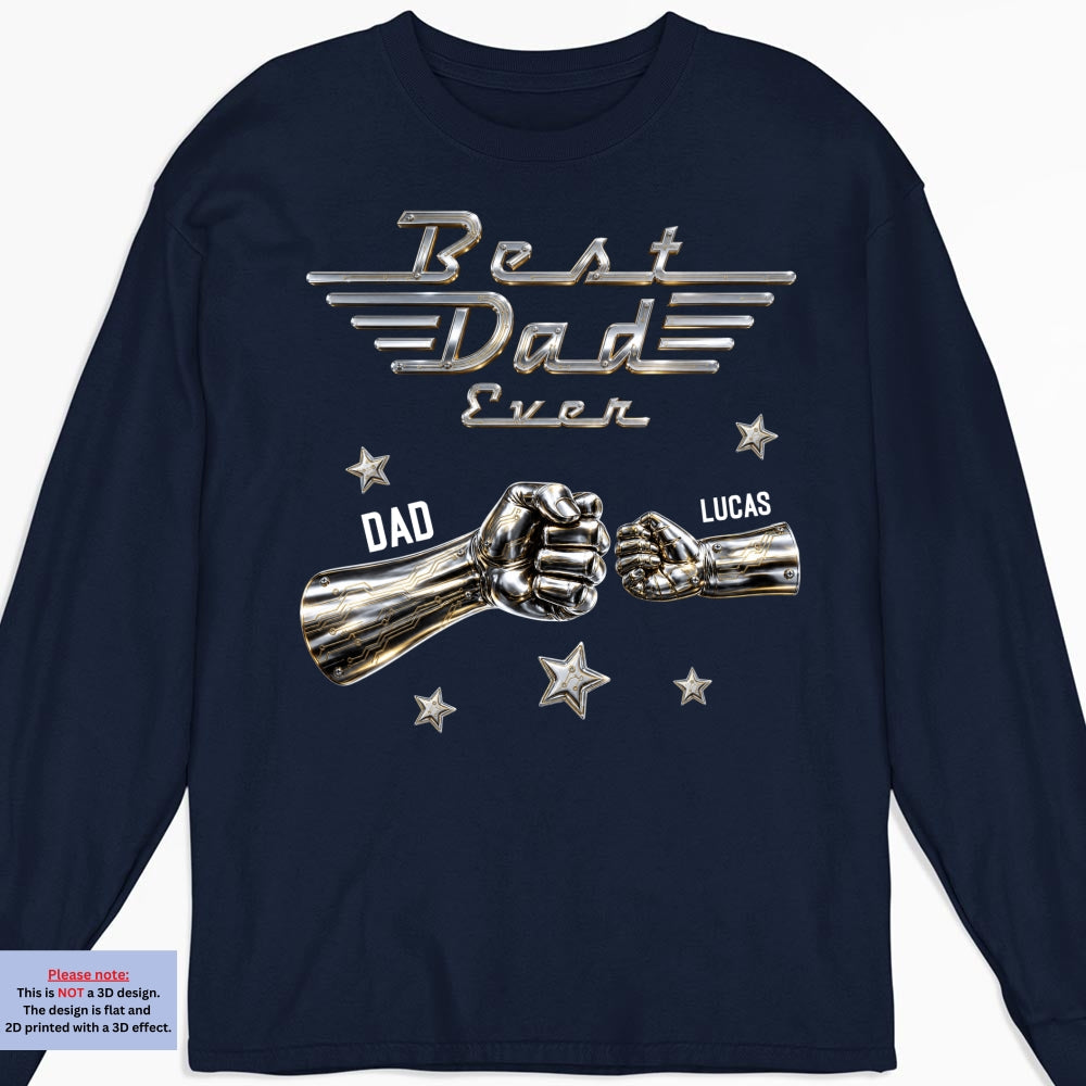 Custom Christmas Anniversary Keepsake Gifts For Husband • Best Dad Ever Classic - Personalized Shirt