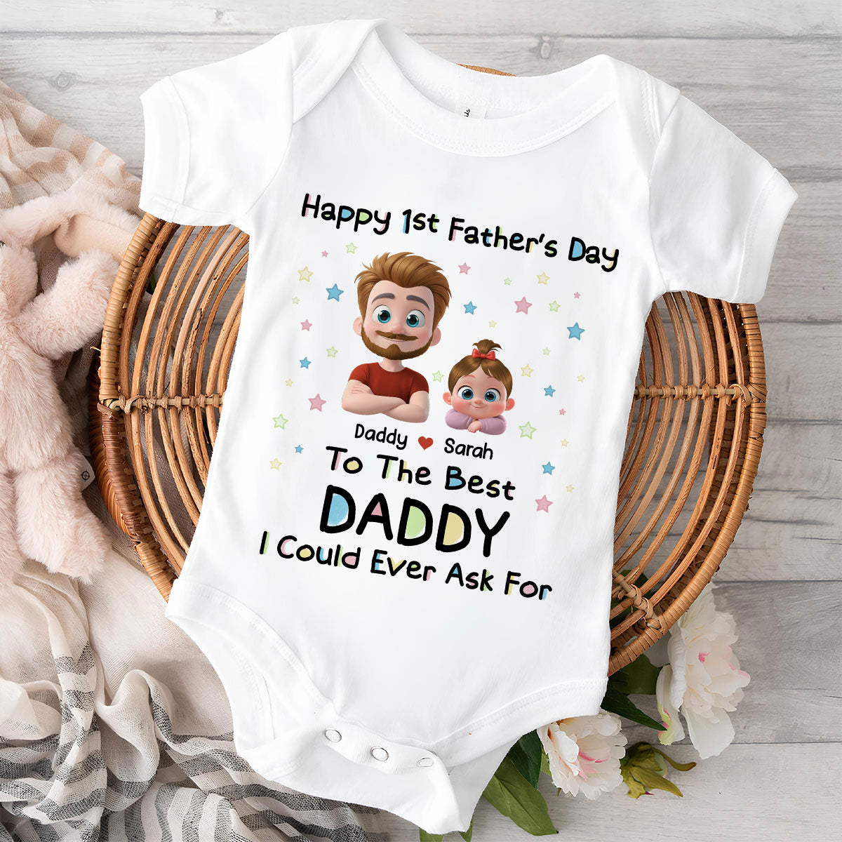 The Best Daddy - Personalized Baby Onesie