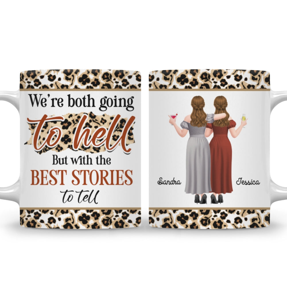 Custom Best Friend, Christmas & Birthday Friendship Keepsake Gift • Going To Hell - Personalized Coffee Mug