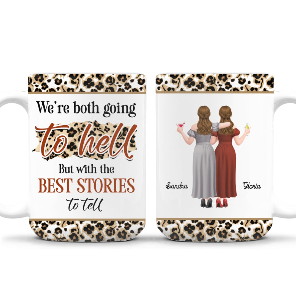 Custom Best Friend, Christmas & Birthday Friendship Keepsake Gift • Going To Hell - Personalized Coffee Mug