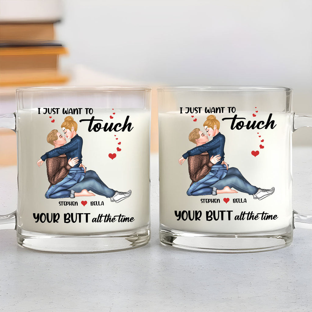 Custom Anniversary Keepsake Gifts For Couple • Cheeky Love - Personalized Glass Mug