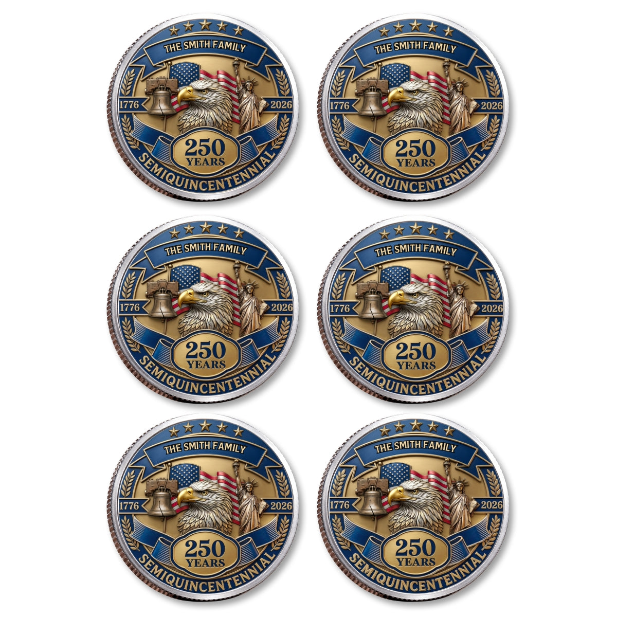 Semiquincentennial - Personalized Commemorative Keepsake Coin