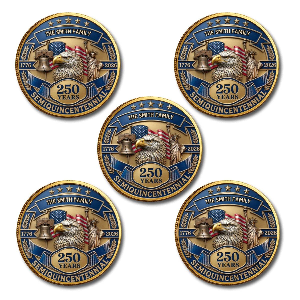 Semiquincentennial - Personalized Commemorative Keepsake Coin