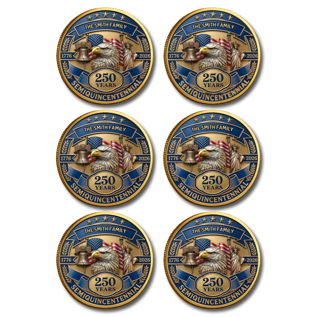 Semiquincentennial - Personalized Commemorative Keepsake Coin