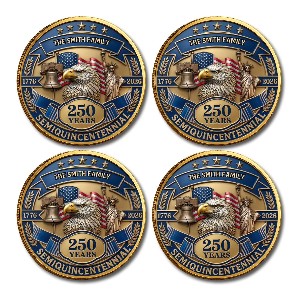 Semiquincentennial - Personalized Commemorative Keepsake Coin