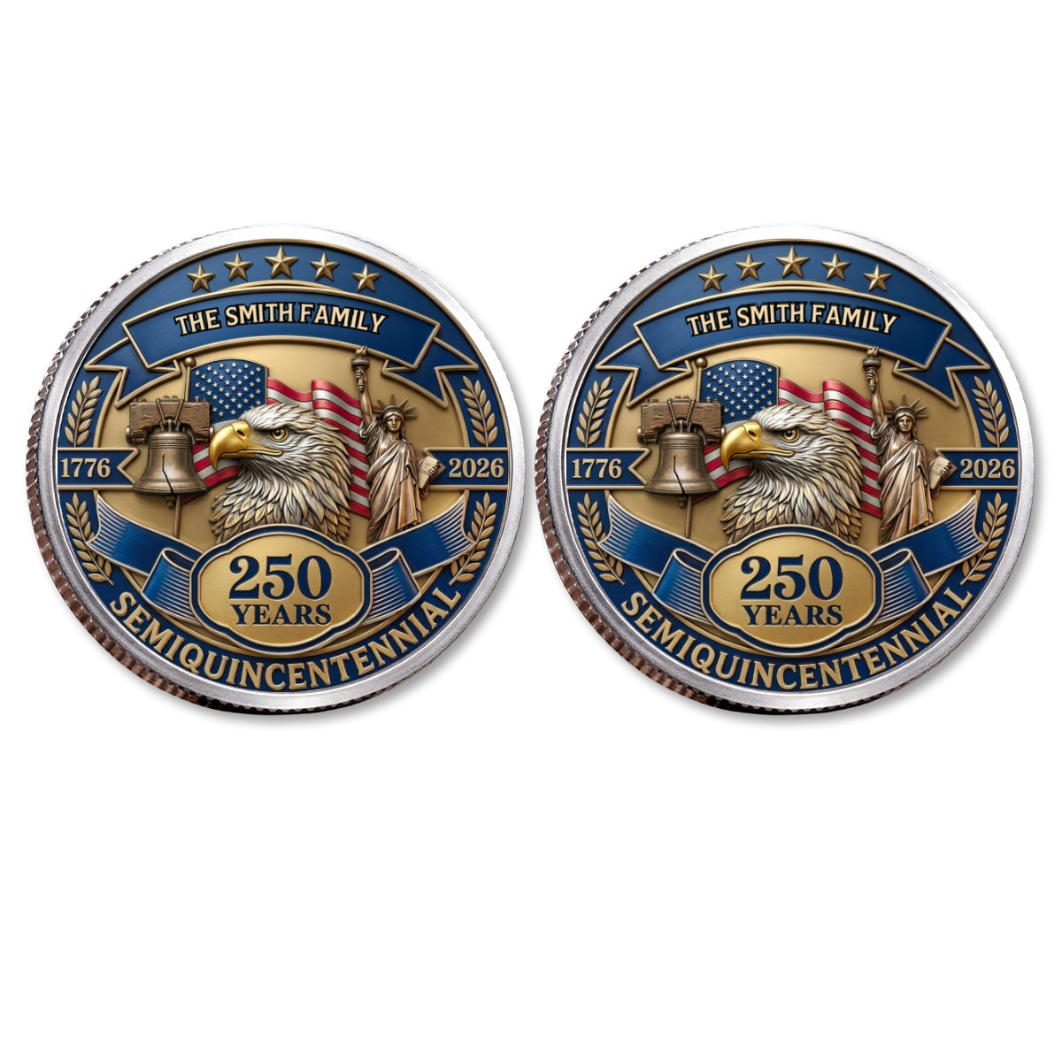 Semiquincentennial - Personalized Commemorative Keepsake Coin