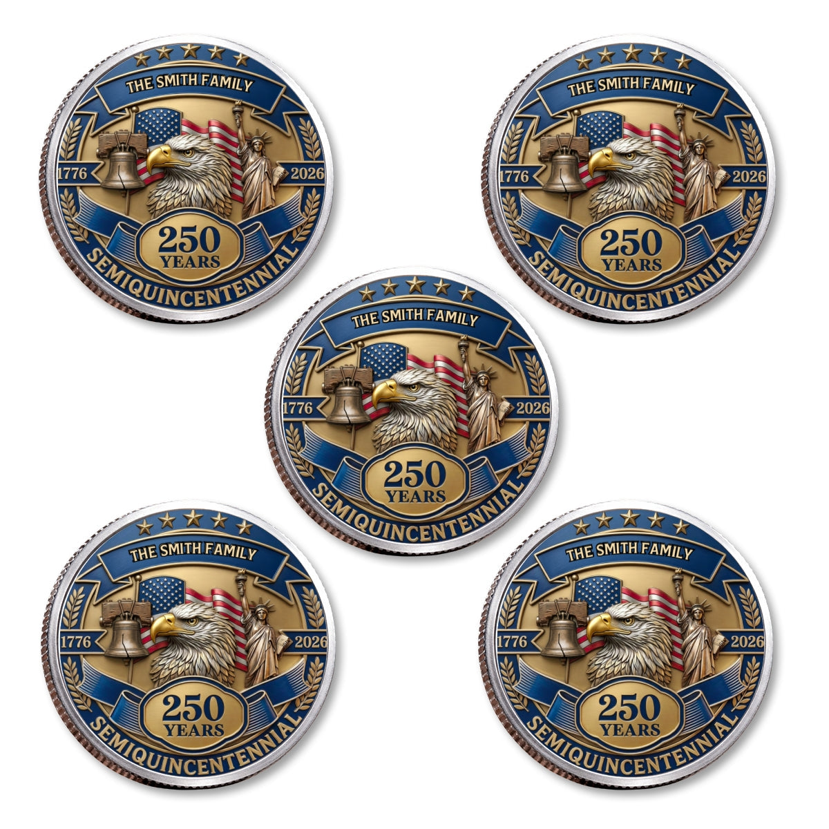 Semiquincentennial - Personalized Commemorative Keepsake Coin