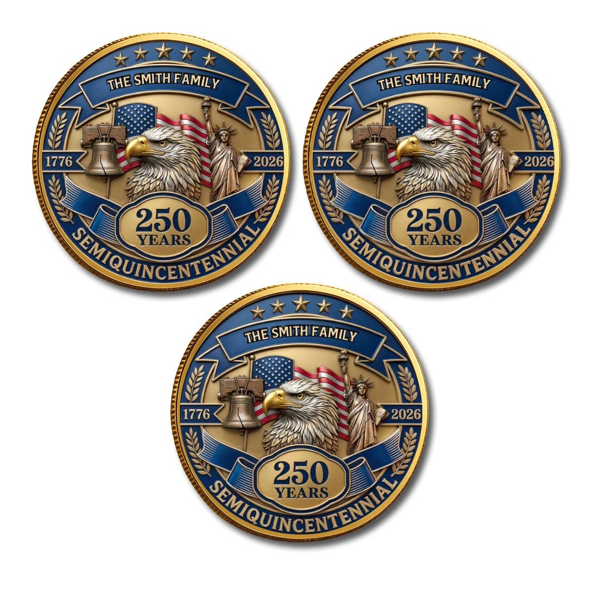 Semiquincentennial - Personalized Commemorative Keepsake Coin